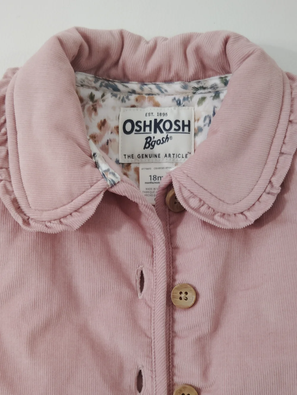 OshKosh B'gosh Pink Quilted Coat